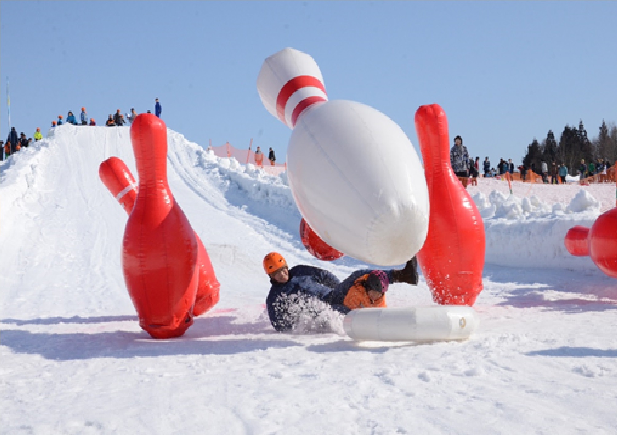 人間ボーリング いきいき雪国やまがた